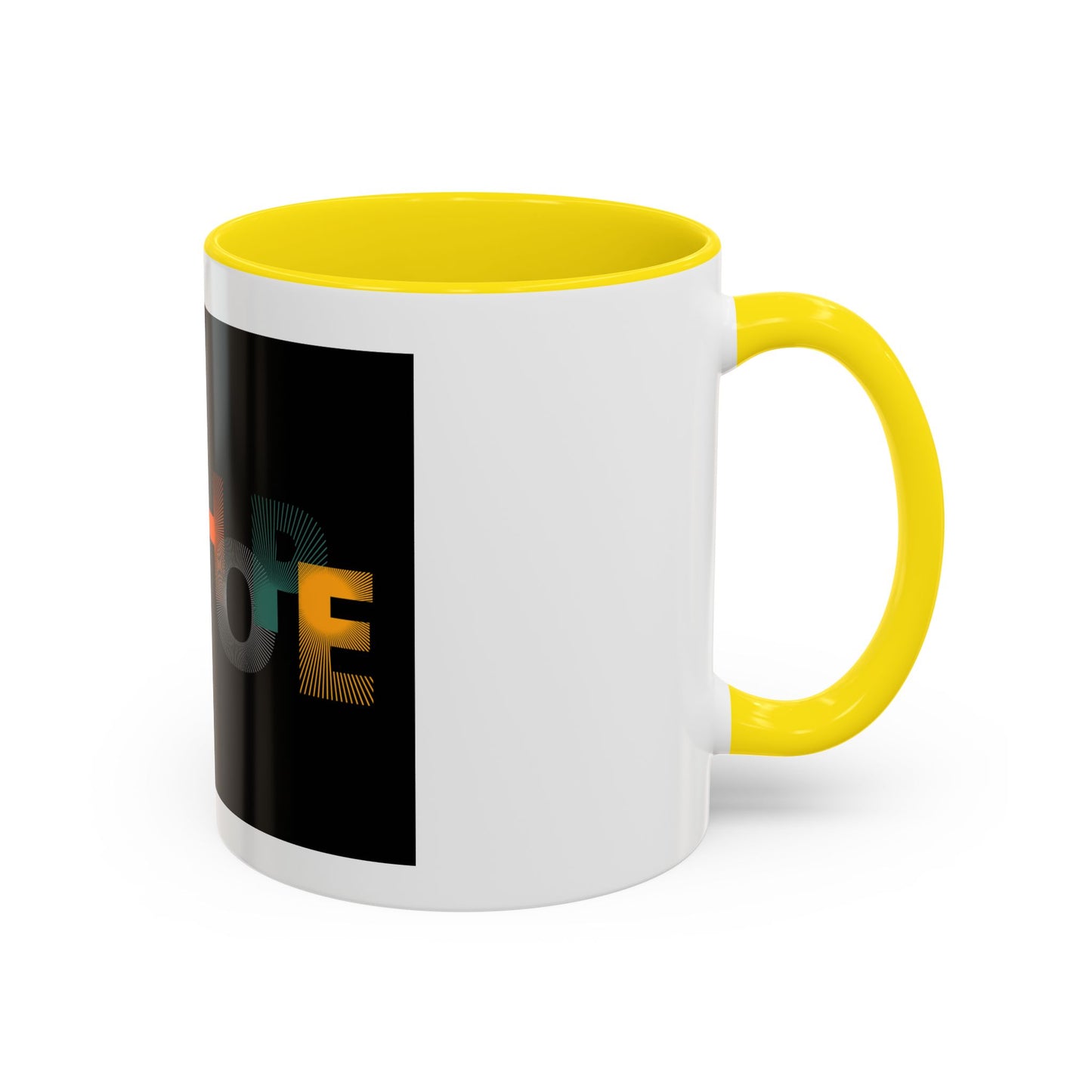 Hope-Inspired Accent Coffee Mug | Motivational Drinkware, Gift for Coffee Lovers, Inspirational Mug, Home & Office Decor, Unique Present