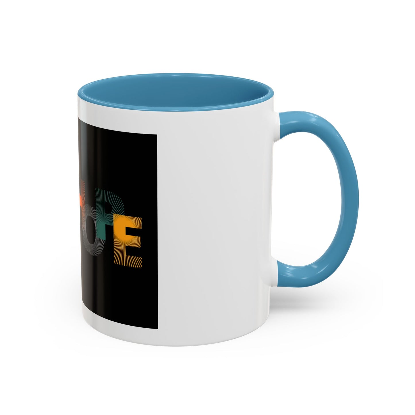 Hope-Inspired Accent Coffee Mug | Motivational Drinkware, Gift for Coffee Lovers, Inspirational Mug, Home & Office Decor, Unique Present