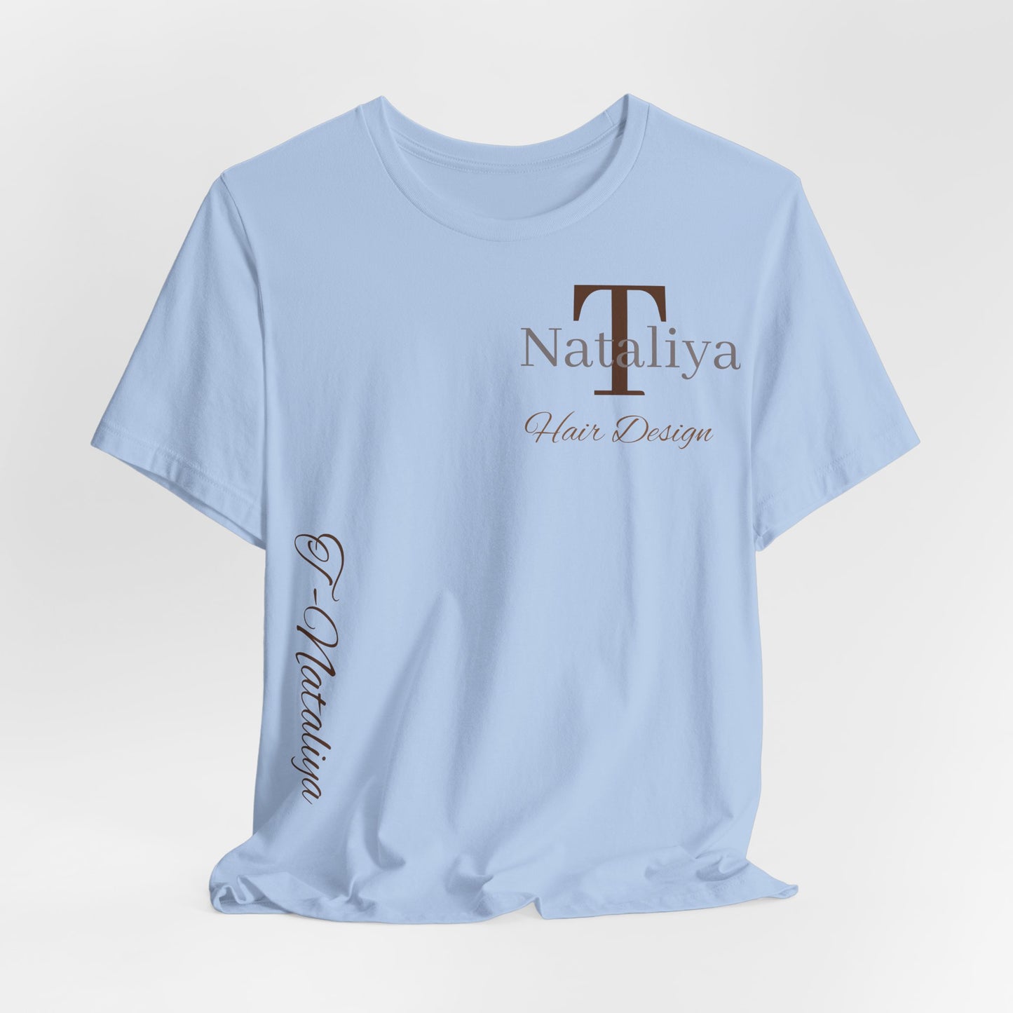 Nataliya Hair Design T-Shirt — Elegant Salon Logo Tee