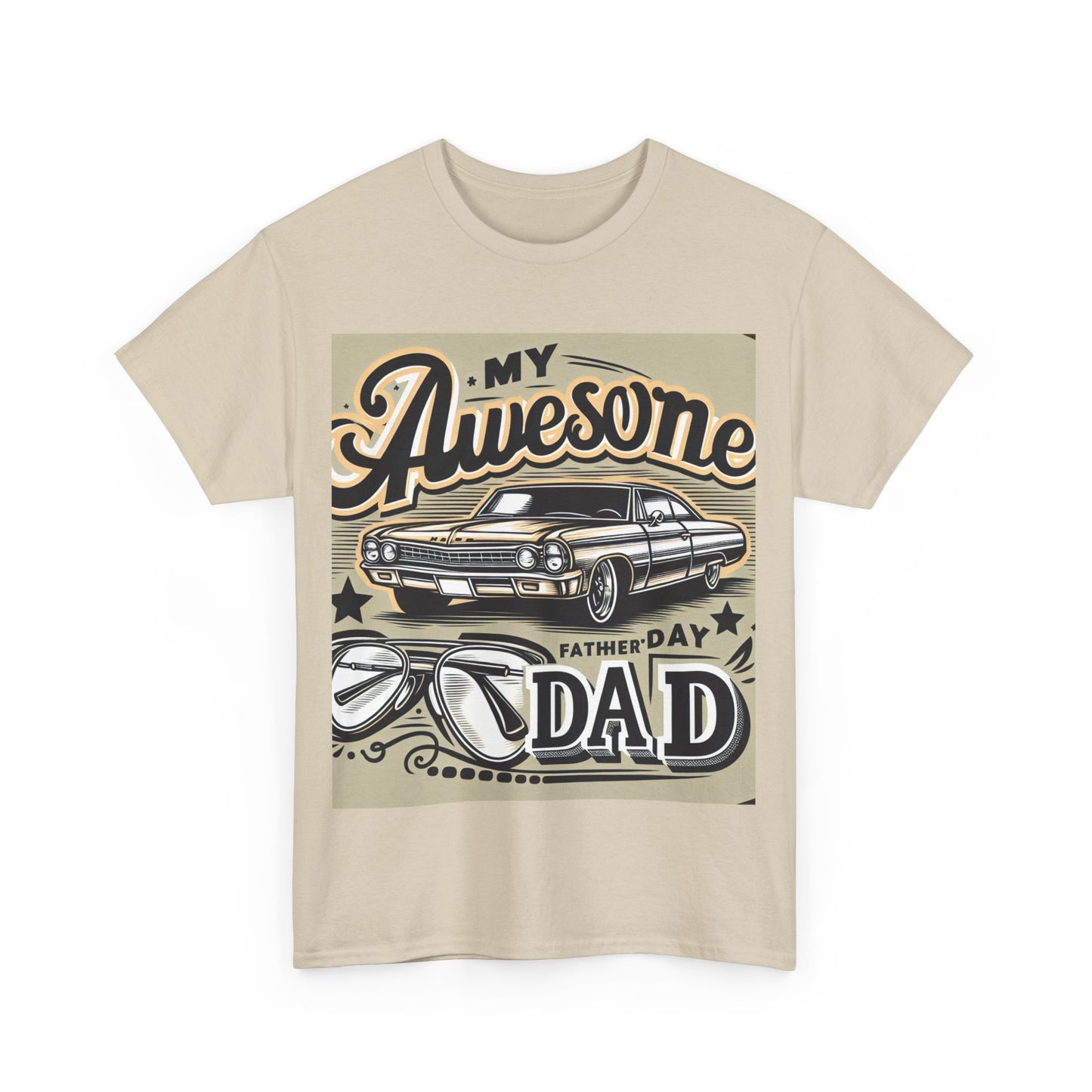 Awesome Dad  Heavy Cotton Tee