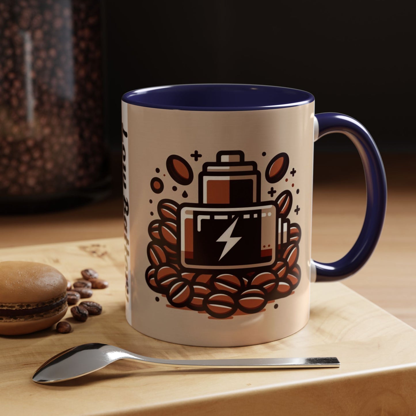 Low Battery Coffee Mug, Funny Coffee Cup, Gift for Caffeine Lovers, Unique Office Mug, Java Enthusiast Cup