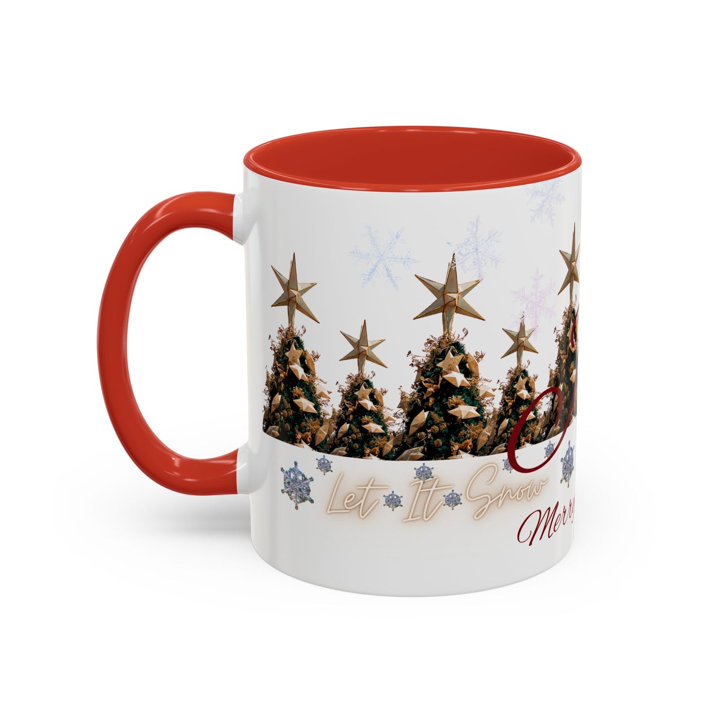 Christmas Trees Accent Coffee Mug – 'Merry Christmas'