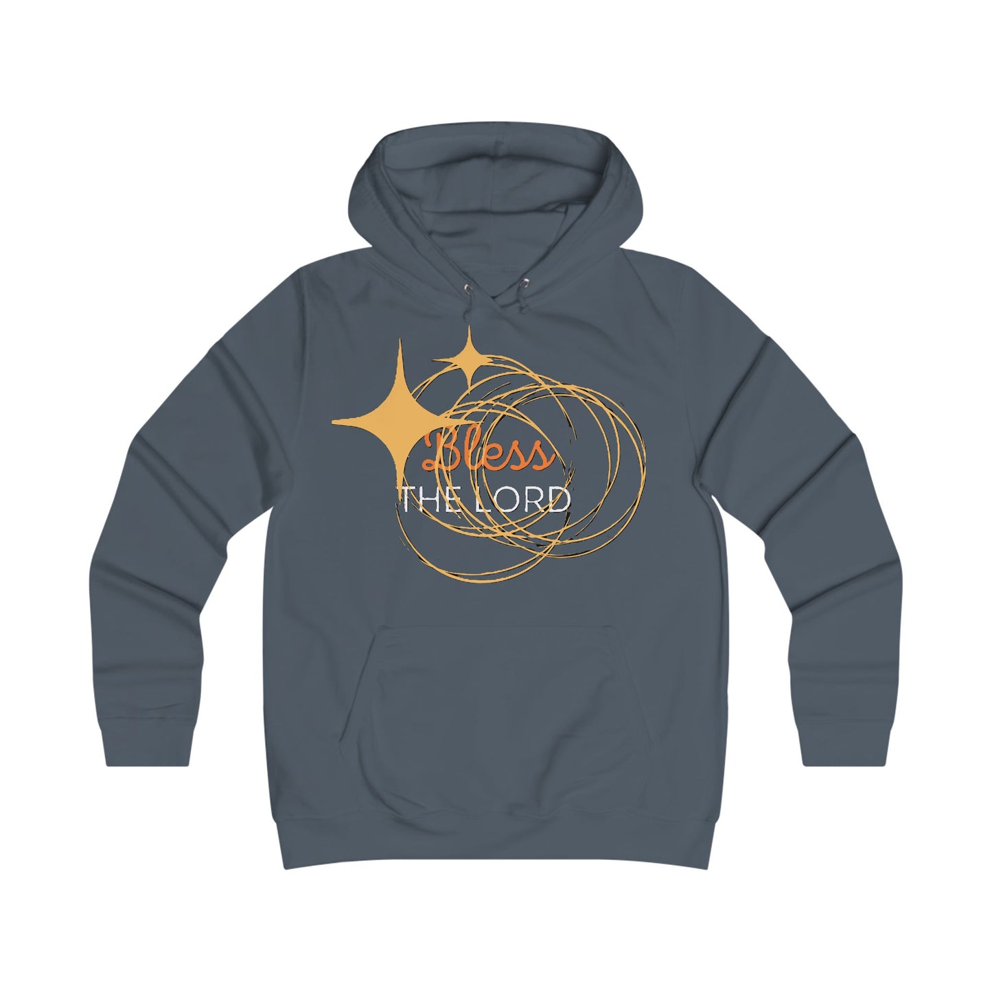 Bless The Lord. Stylish Faith-Inspired College Hoodie.