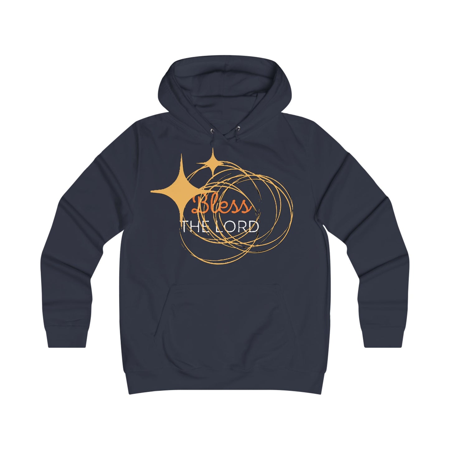 Bless The Lord. Stylish Faith-Inspired College Hoodie.