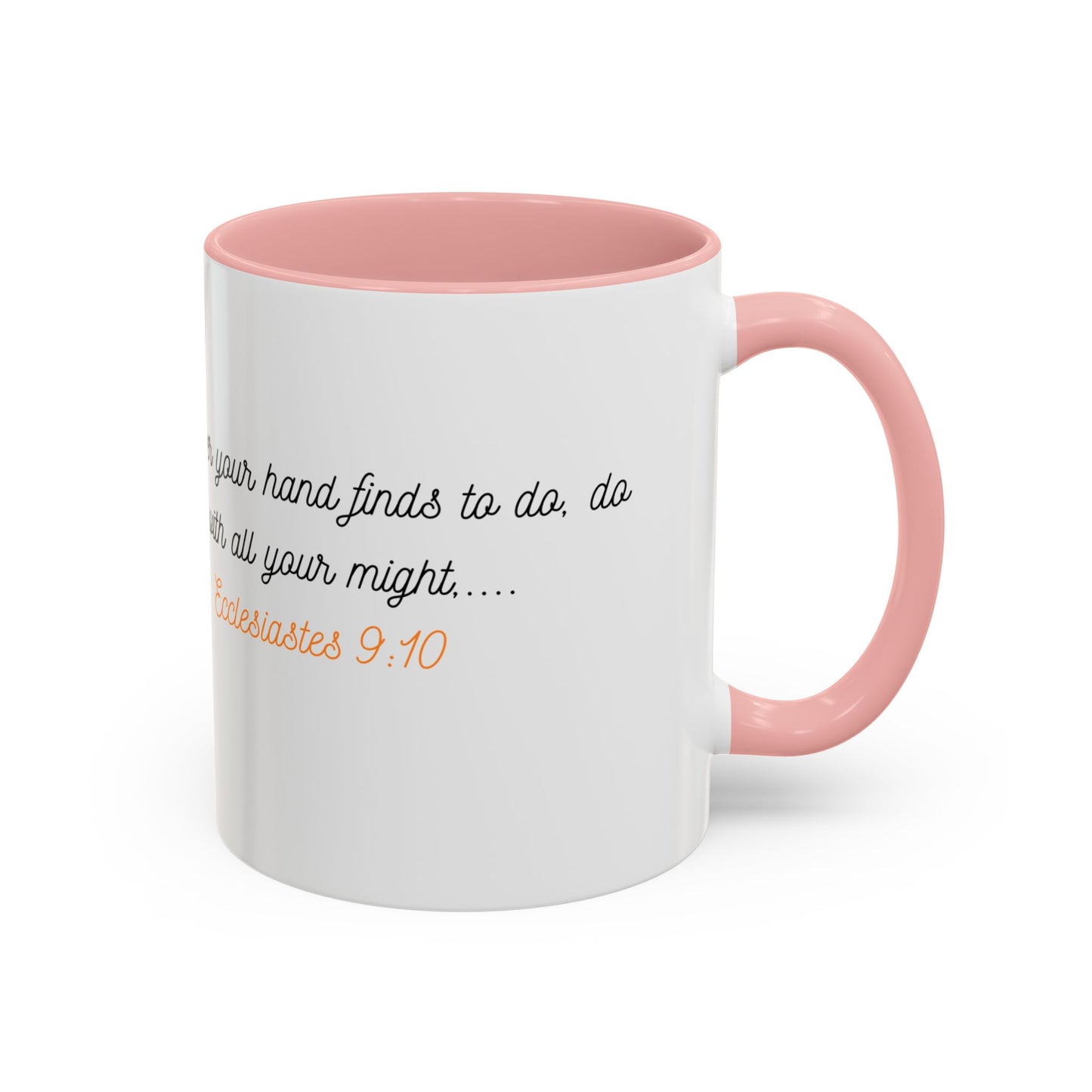 Inspirational Accent Mug - Butterfly Design, with Motivational words.