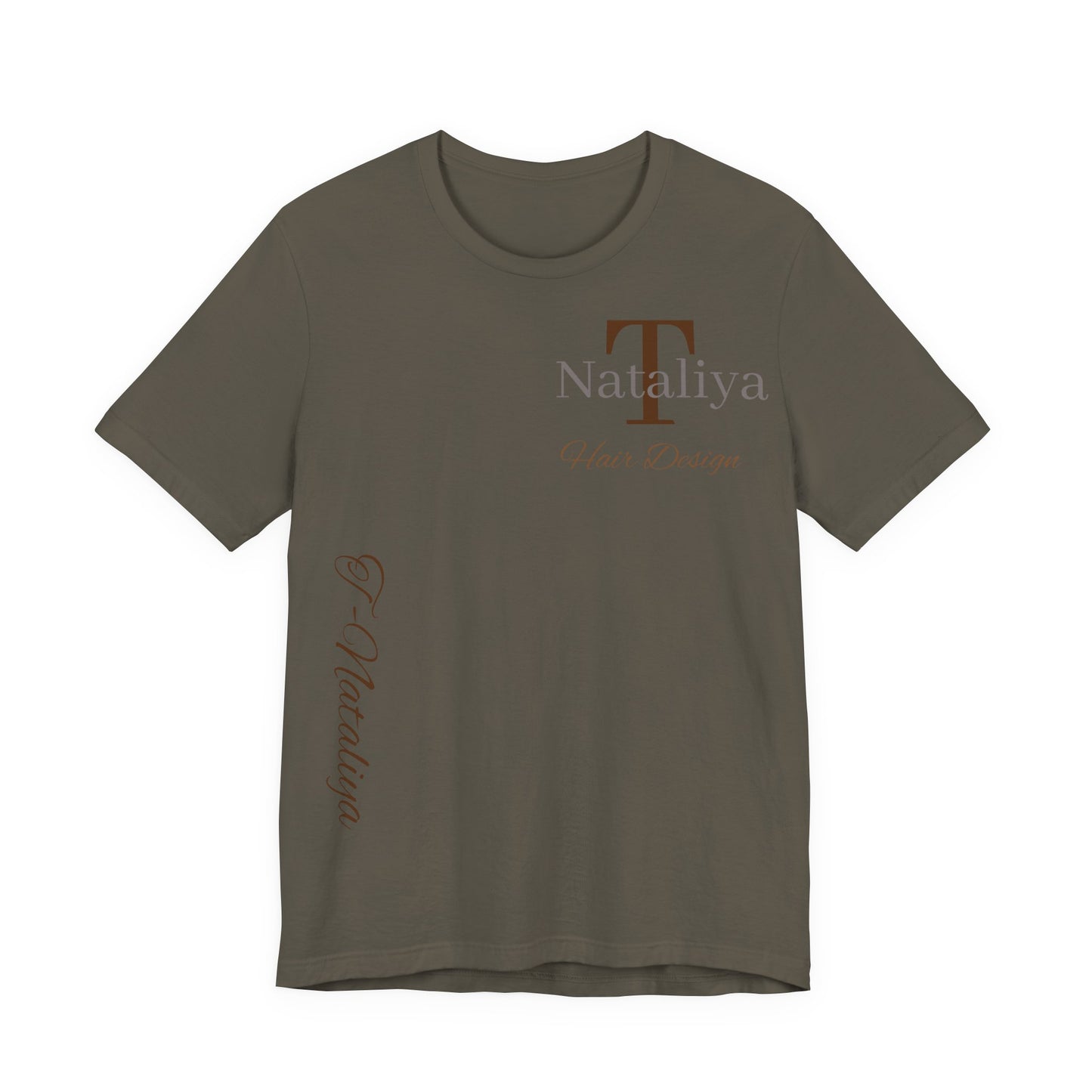 Nataliya Hair Design T-Shirt — Elegant Salon Logo Tee