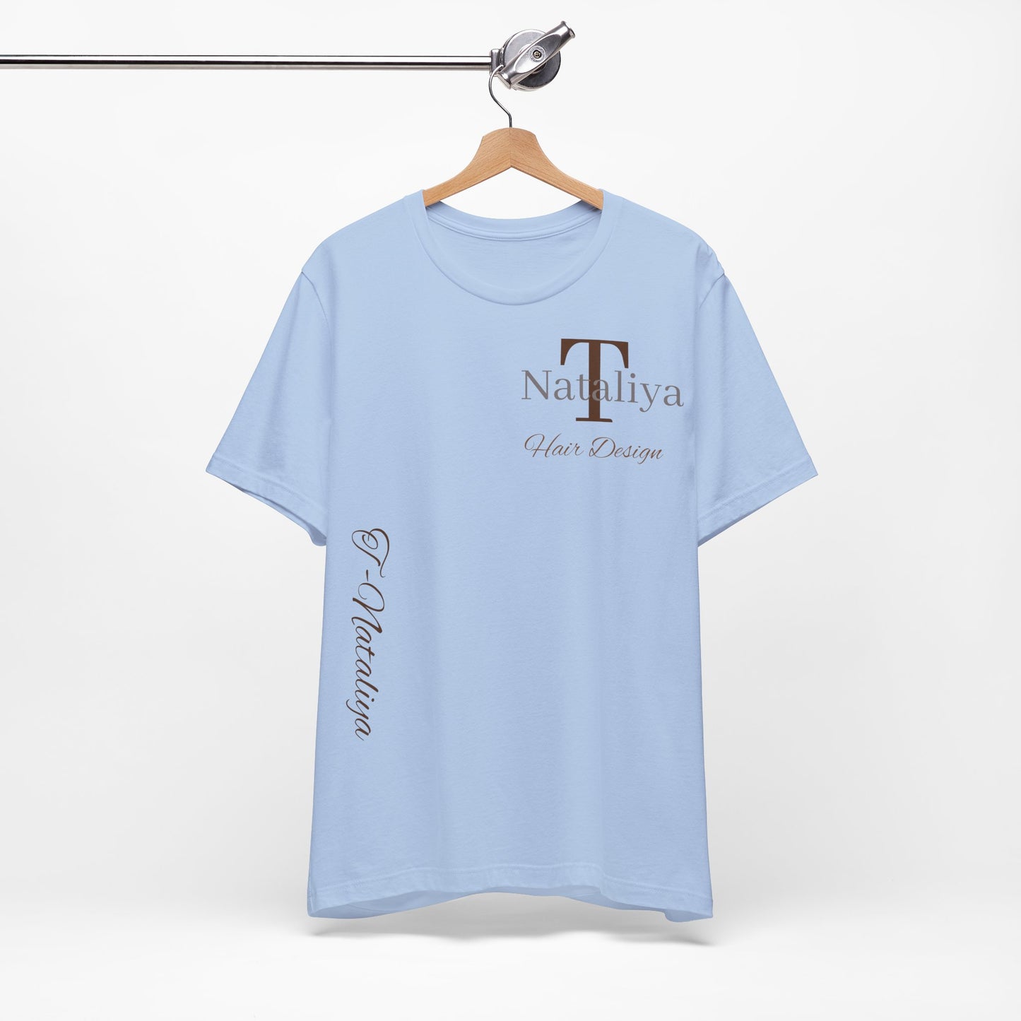 Nataliya Hair Design T-Shirt — Elegant Salon Logo Tee