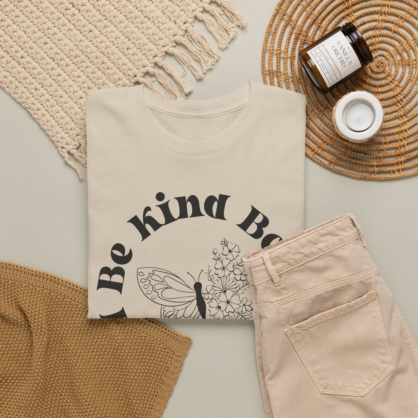 Unisex Heavy Cotton Tee - "Be Kind, Be Brave, Be Bold"