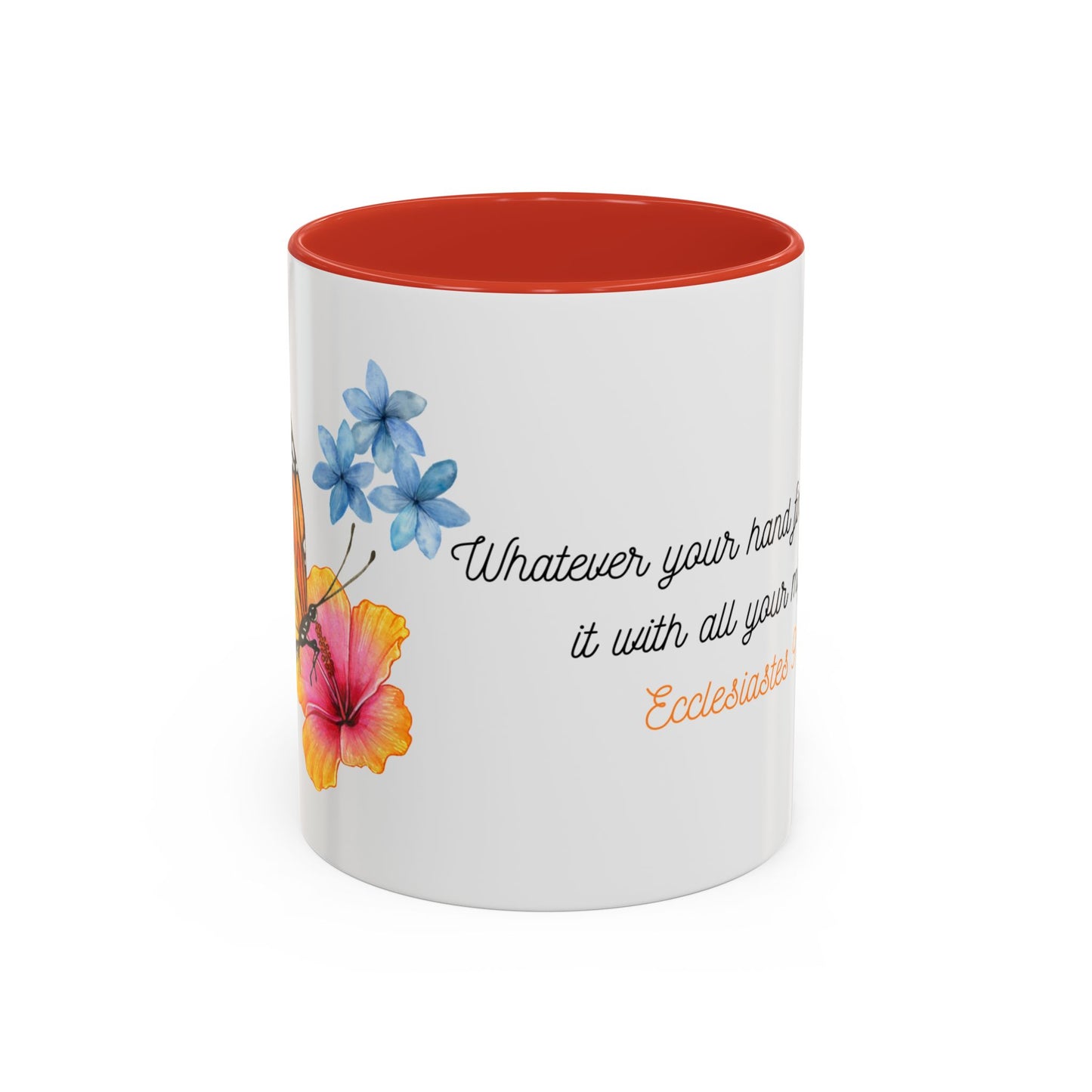 Butterfly Design Accent Mug