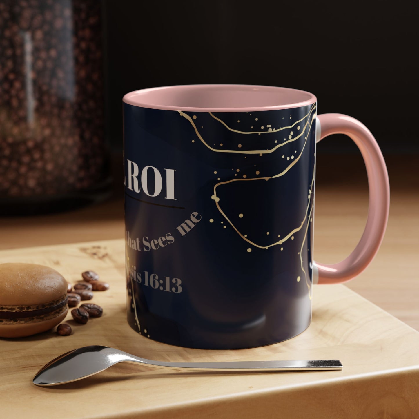 Elegant Inspirational Coffee Mug "El Roi", The God that Sees Me.