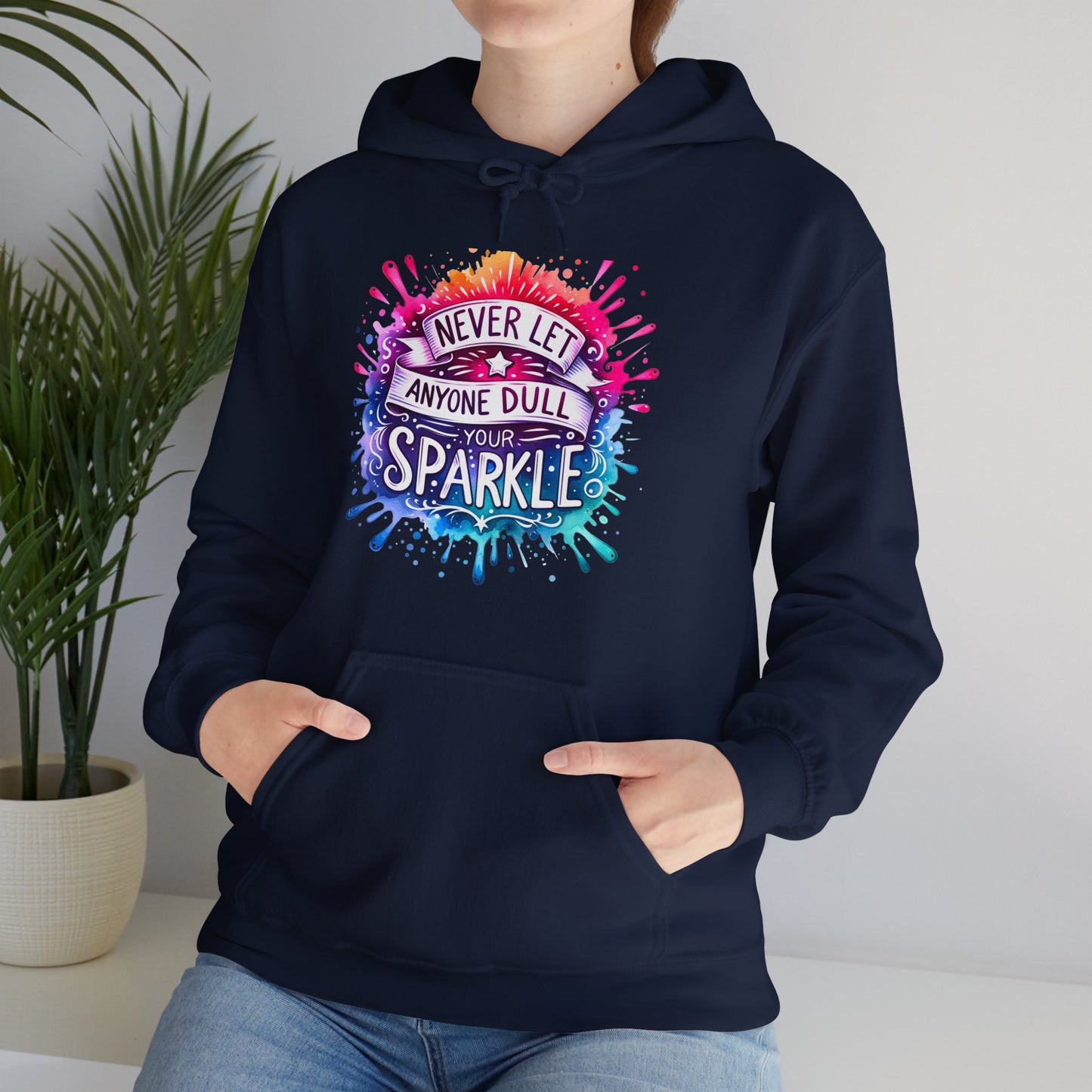 Positive Vibes Colorful Inspirational Hoodie.