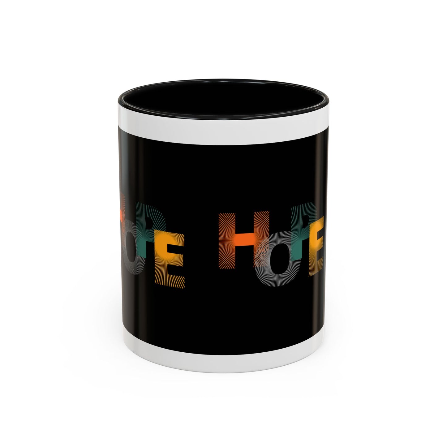Hope-Inspired Accent Coffee Mug | Motivational Drinkware, Gift for Coffee Lovers, Inspirational Mug, Home & Office Decor, Unique Present