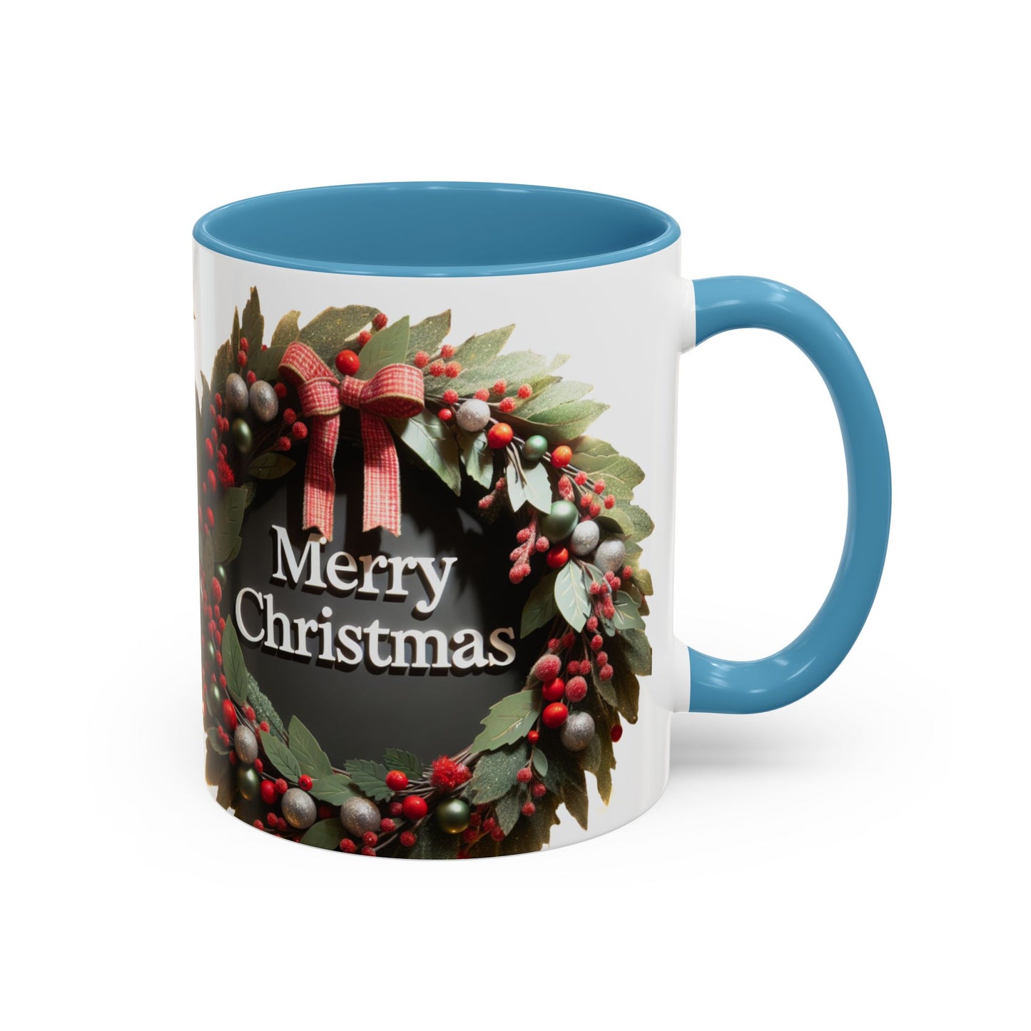 Festive Merry Christmas Mug, Holiday Coffee Cup.
