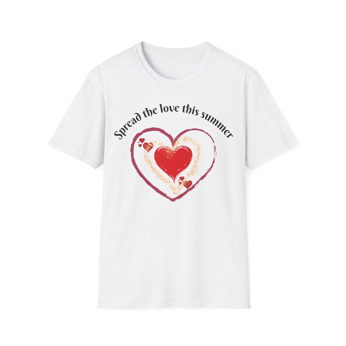 Heartfelt Love T-Shirt, Romantic Apparel, Softstyle Top