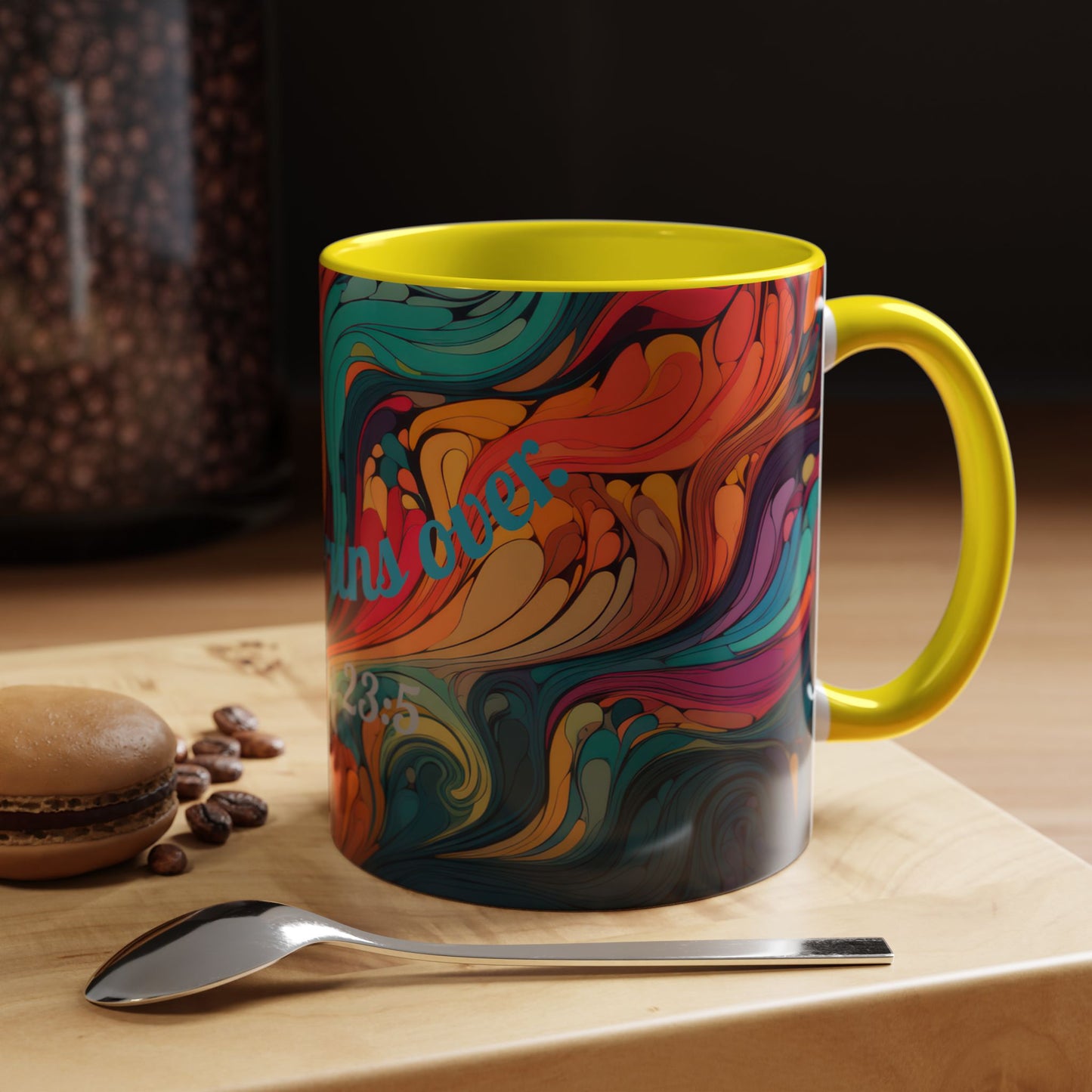 Colorful Ceramic Cup, Motivational Gift.
