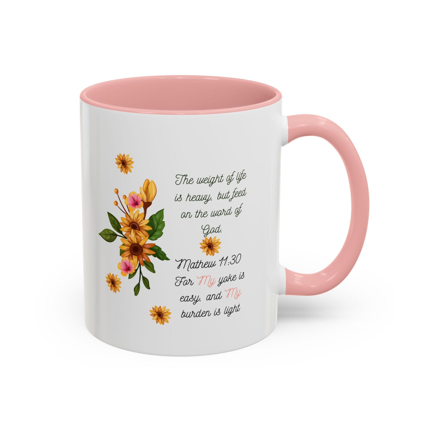 Floral Inspirational Coffee Mug.