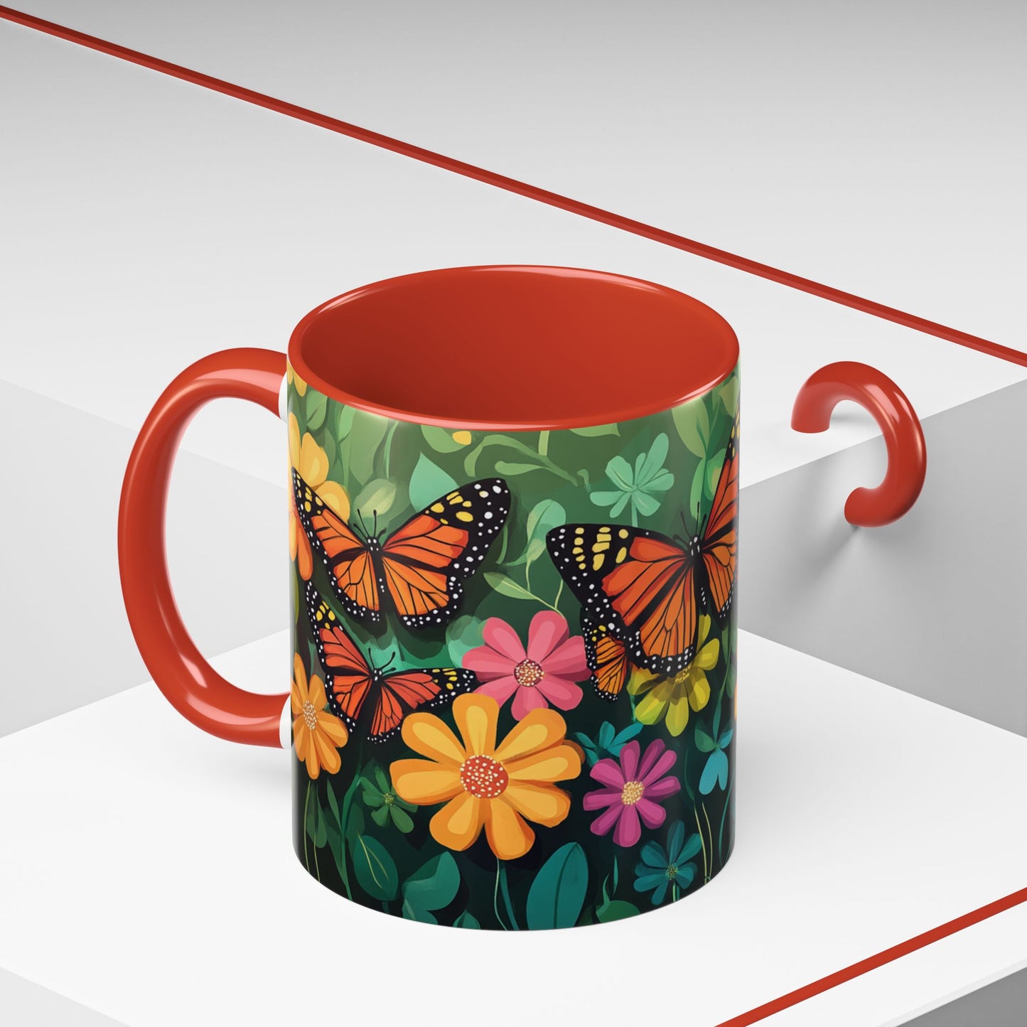 Butterfly Garden Accent Coffee Mug