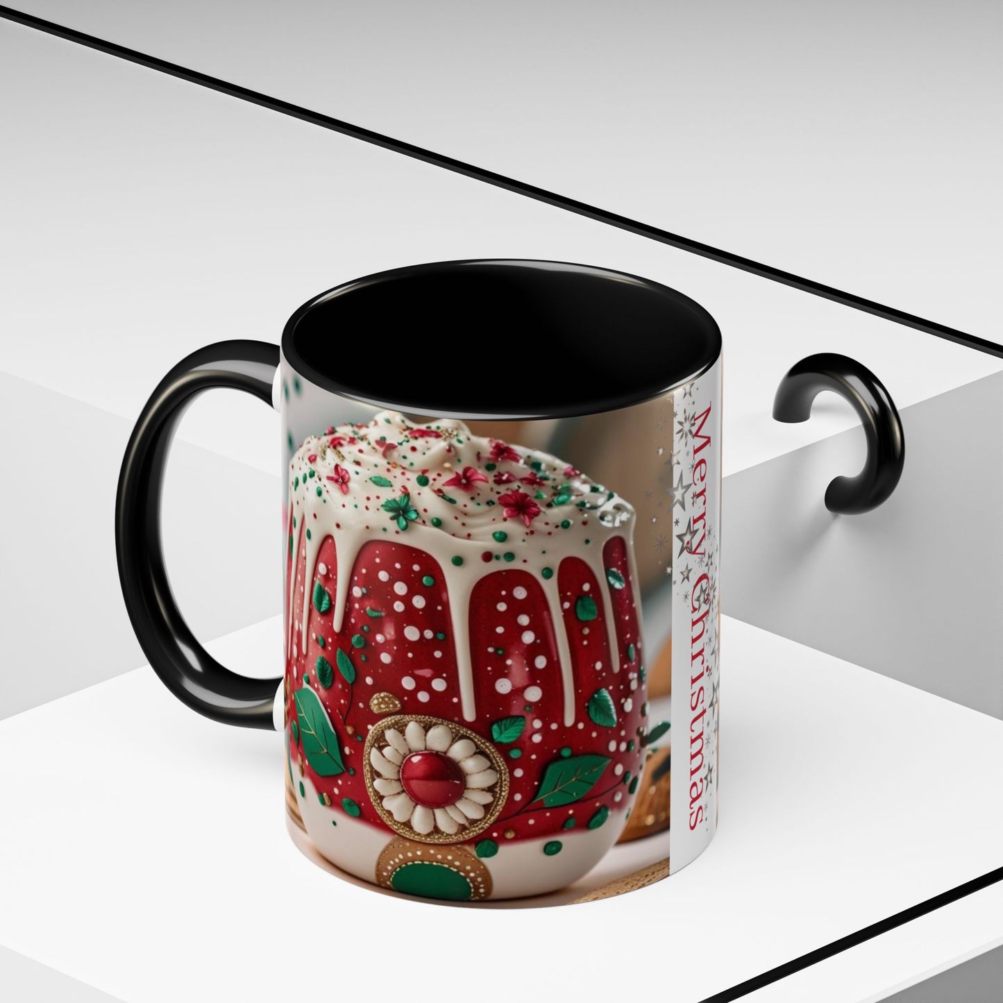 Festive Christmas Mug - Merry Christmas Design, Holiday Gift, Coffee Cup.