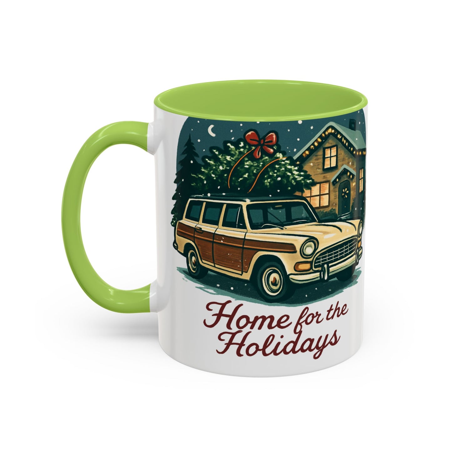 Charming Vintage Holiday Coffee Mug,