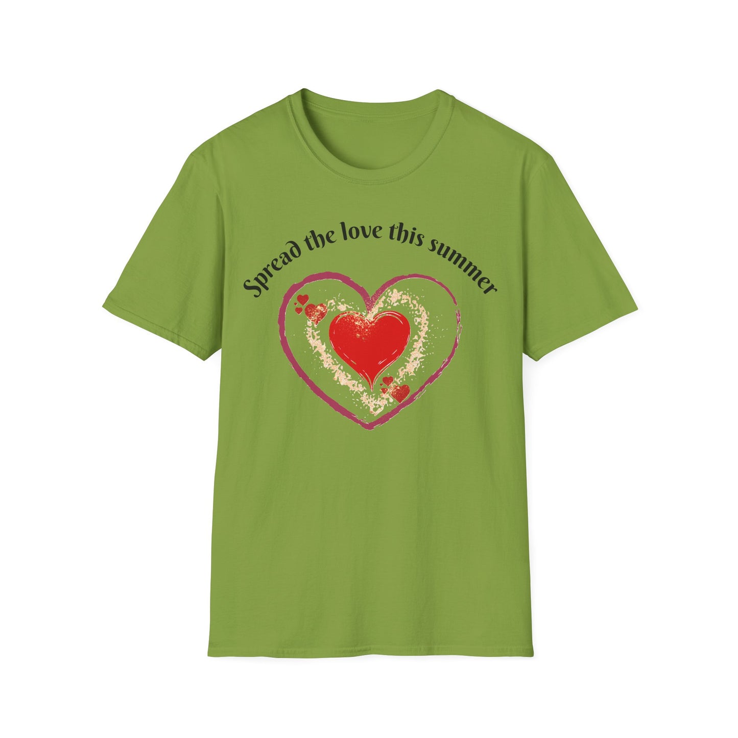 Heartfelt Love T-Shirt, Romantic Apparel, Softstyle Top