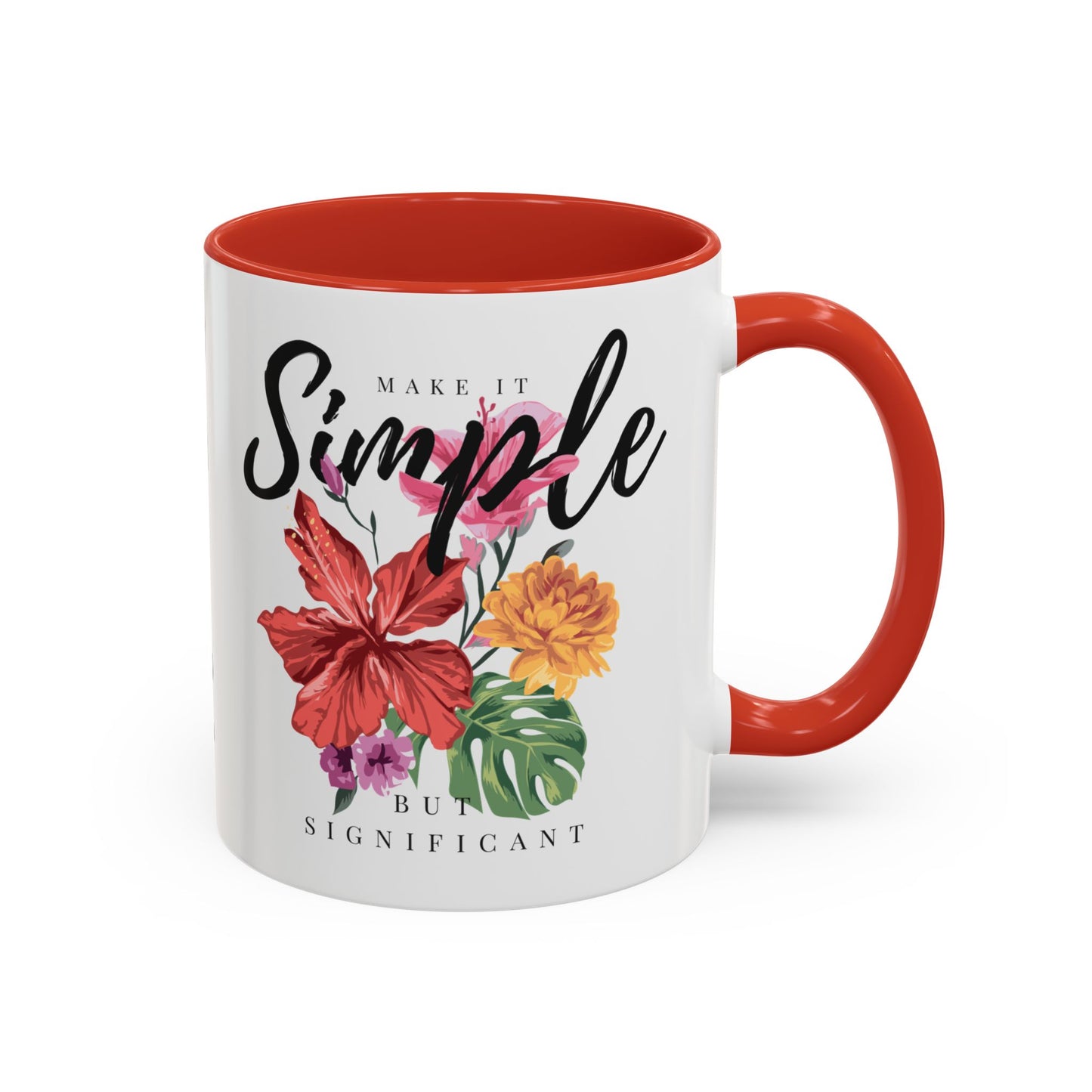 Floral Inspirational Coffee Mug.