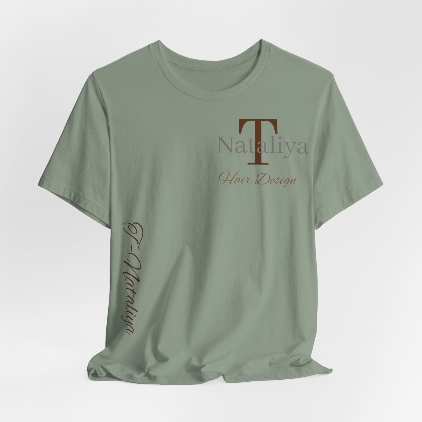 Nataliya Hair Design T-Shirt — Elegant Salon Logo Tee