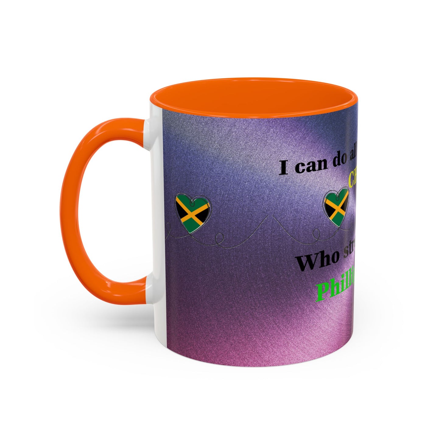 Faith-Based Coffee Cup, Inspirational Accent Coffee Mug, Christian Gift.