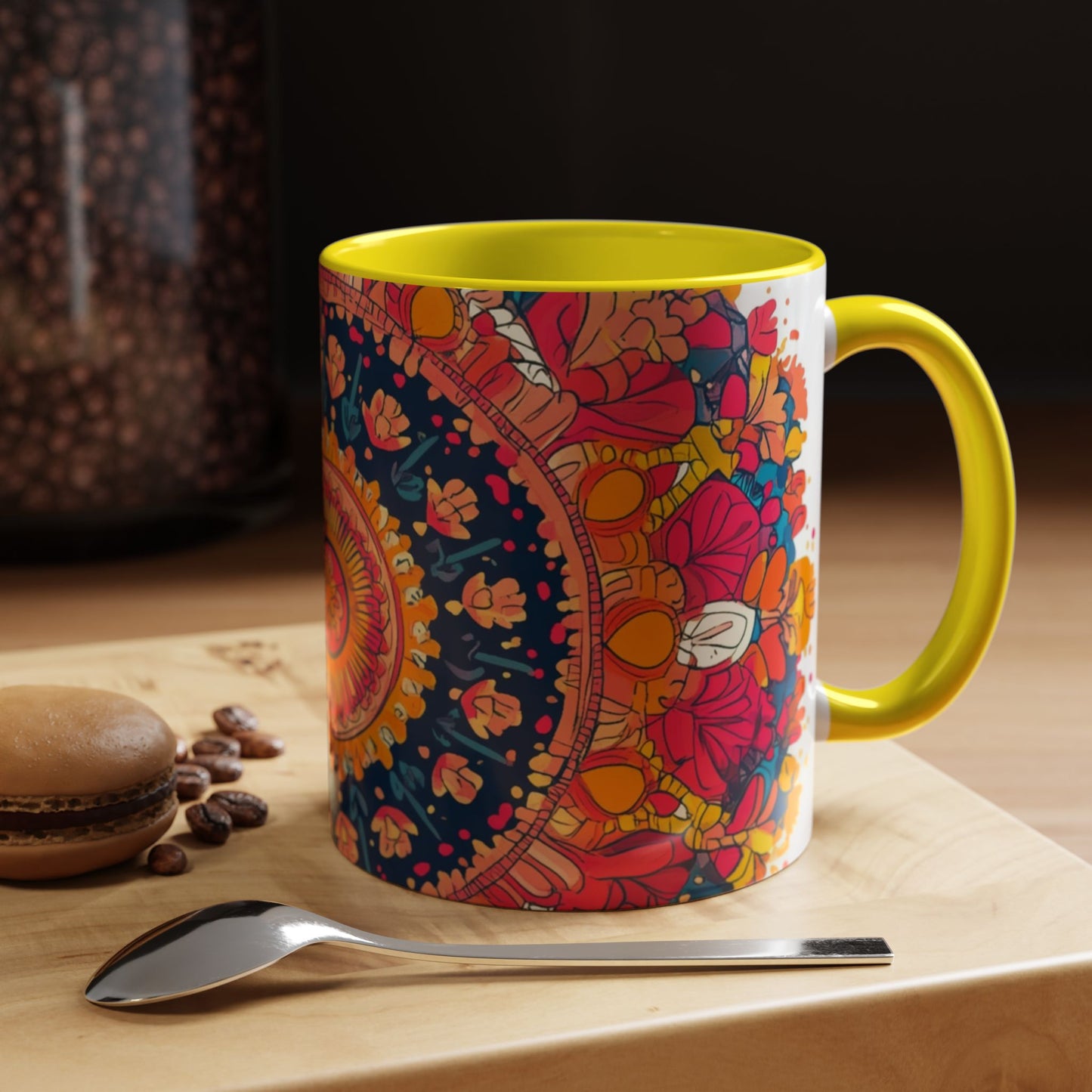 Vibrant Colorful Mandala Coffee Mug