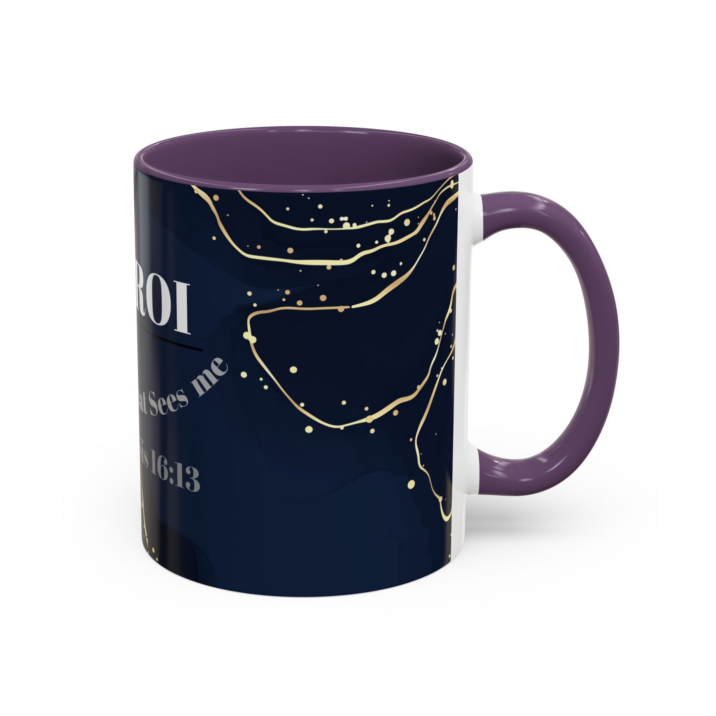 Elegant Inspirational Coffee Mug "El Roi", The God that Sees Me.