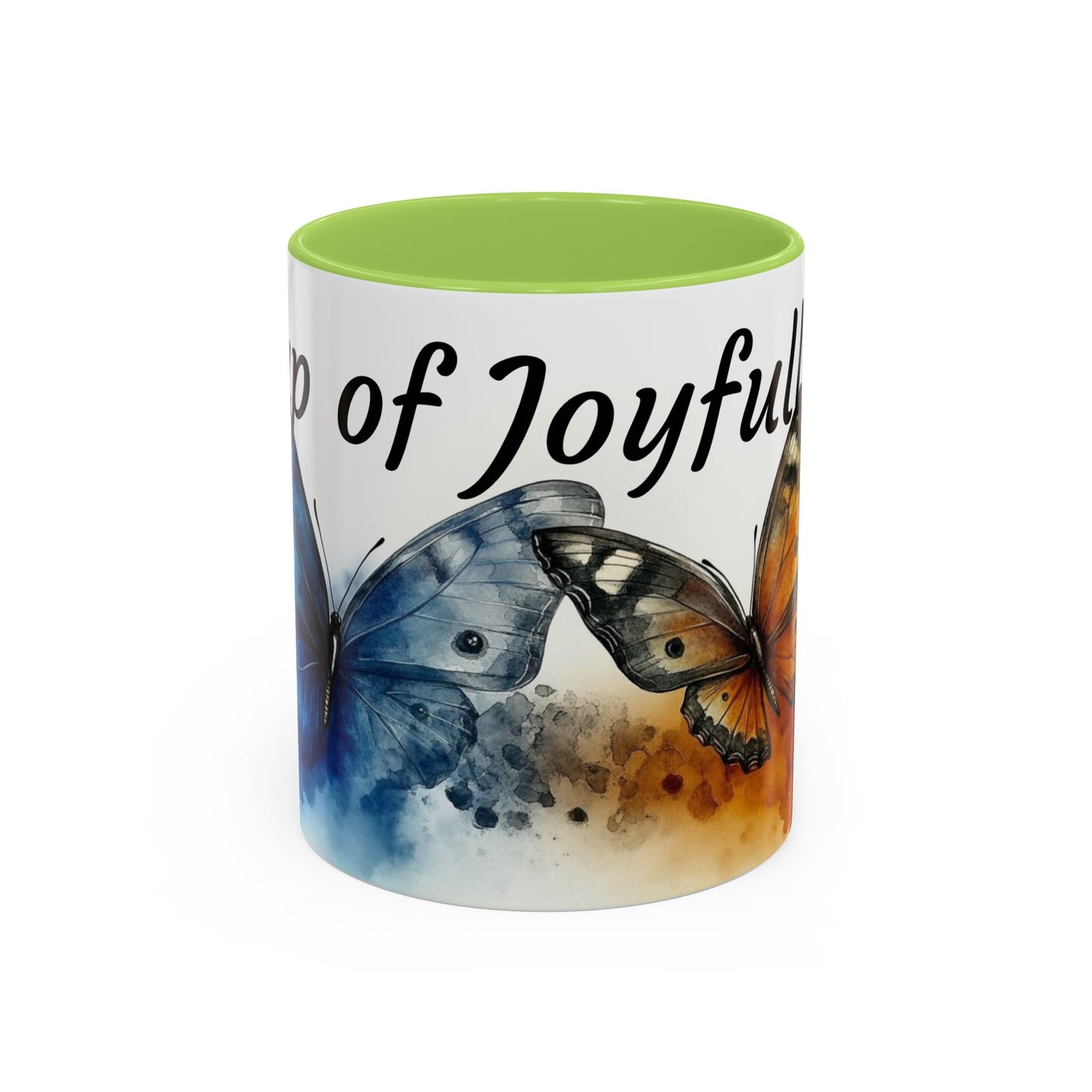 Accent Coffee Mug - Butterfly Design, Cup of Joyful Sips, Gift for Nature Lovers, Coffee Lover's Mug, Unique Home Decor, Inspirational [...]