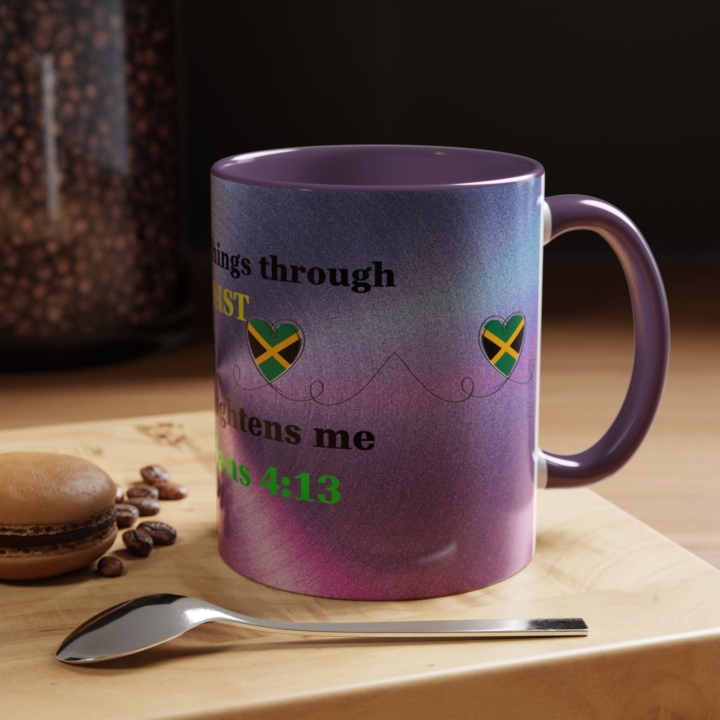 Faith-Based Coffee Cup, Inspirational Accent Coffee Mug, Christian Gift.